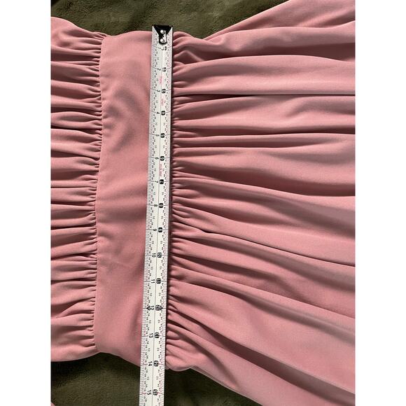 VTG 1970s Enrico Serrati Designs for You Long Sleeve Maxi Dress Tie Back - Picture 6 of 9